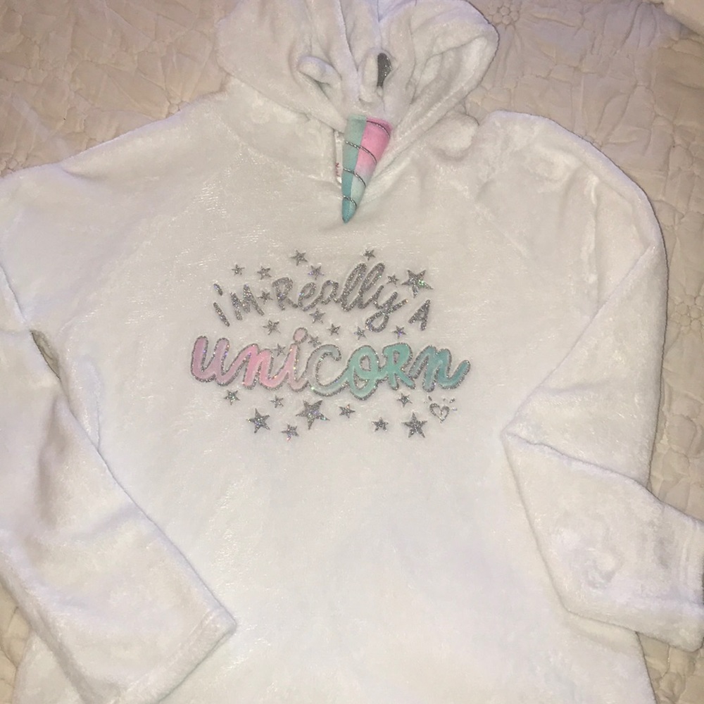 JUSTICE Unicorn Fleece Pullover